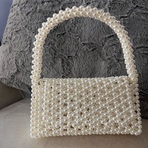 Pearl beaded purse